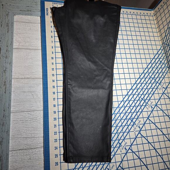 ANA Leather Look Coated Denim High Rise Skinny Leg Pants Jeans 16P Plus Petite - Picture 8 of 8